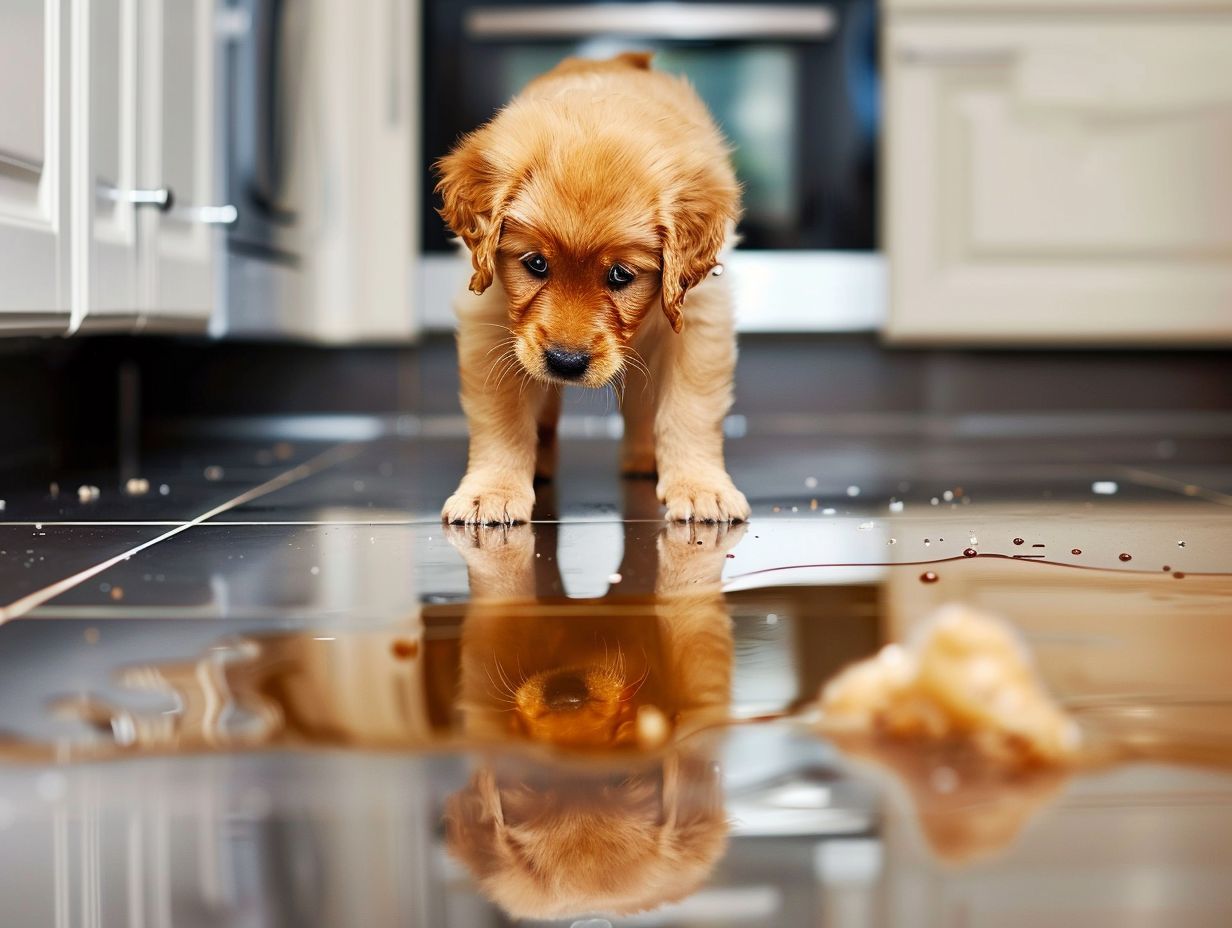 Comprendre pourquoi les chiots font pipi dans la maison
