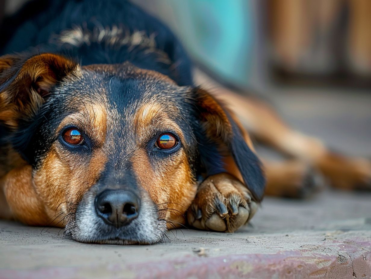 Premiers secours pour un chien malade