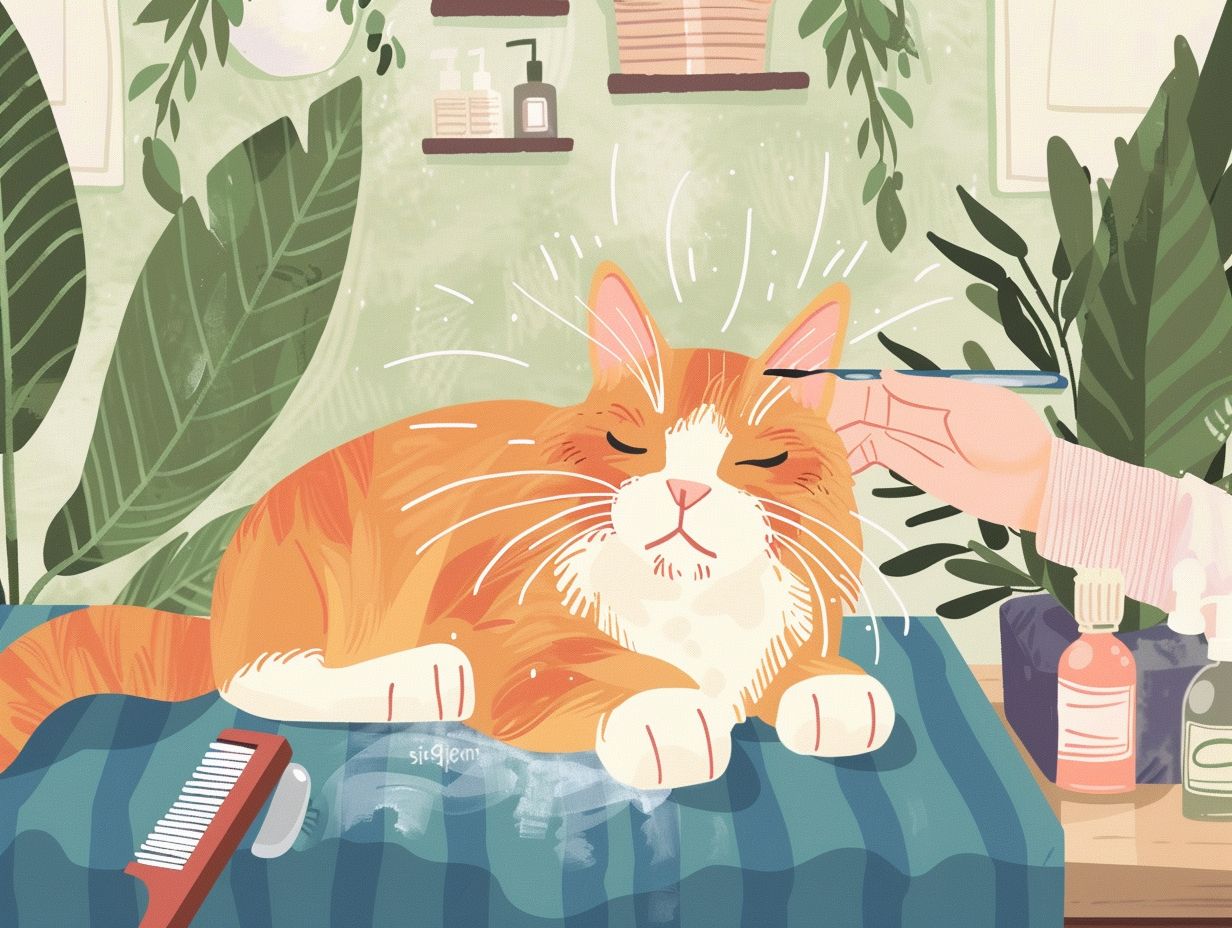 Outils essentiels pour toilettage d'un chat